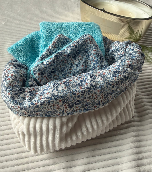 Panier + lot de 4 cotons démaquillants